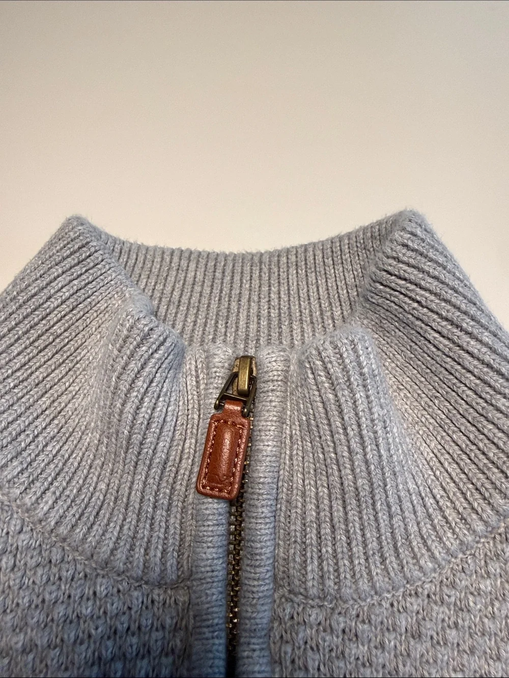 Vineyard Vines Men's Heather Gray Half-Zip Knit Pullover